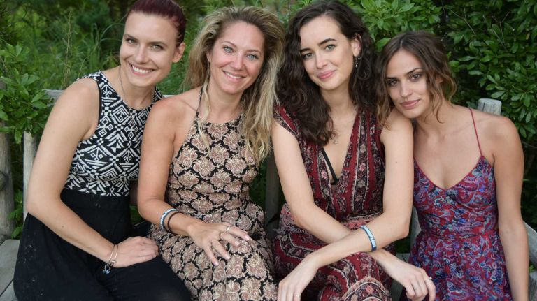 Melissa Meyer, Robin Garvick, Sarah Stephens and Nicole Hitchins at the South Fork Natural History Museum's 26th Annual Summer Gala on July 11, 2015, in Bridgehampton.
