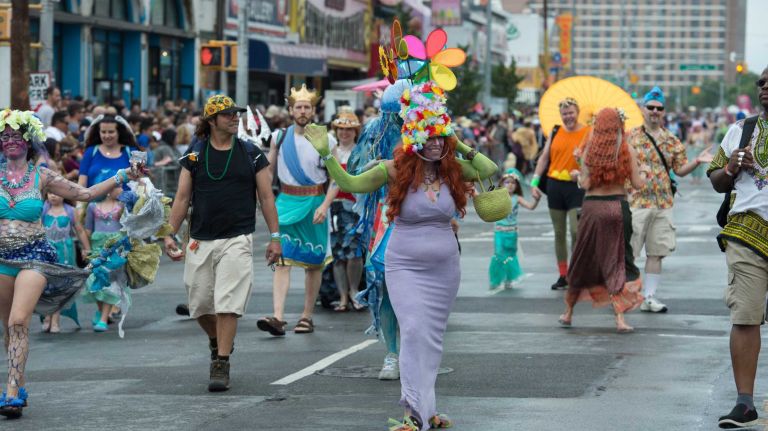 2015 Coney Island Mermaid Parade photos 36 The Coney Island Mermaid Parade heads down Surf Avenue on Saturday, June 20, 2015. The annual event started in 1983.