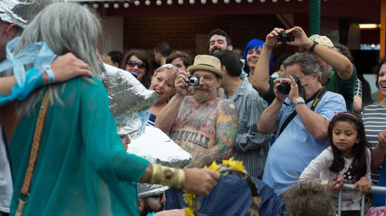 2015 Coney Island Mermaid Parade photos 41 The Coney Island Mermaid Parade marches down Surf Avenue on Saturday, June 20, 2015. The annual tradition began in 1983.