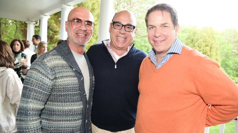 Mark Zowine, Salvatore Piazzolla, and Grant Wilfley attend a book party on Saturday, June 6, 2015, for Wednesday Martin's 