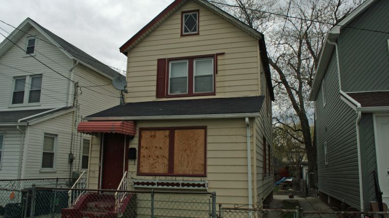 A boarded-up house in Queens Village pictured on April 27, 2015. 