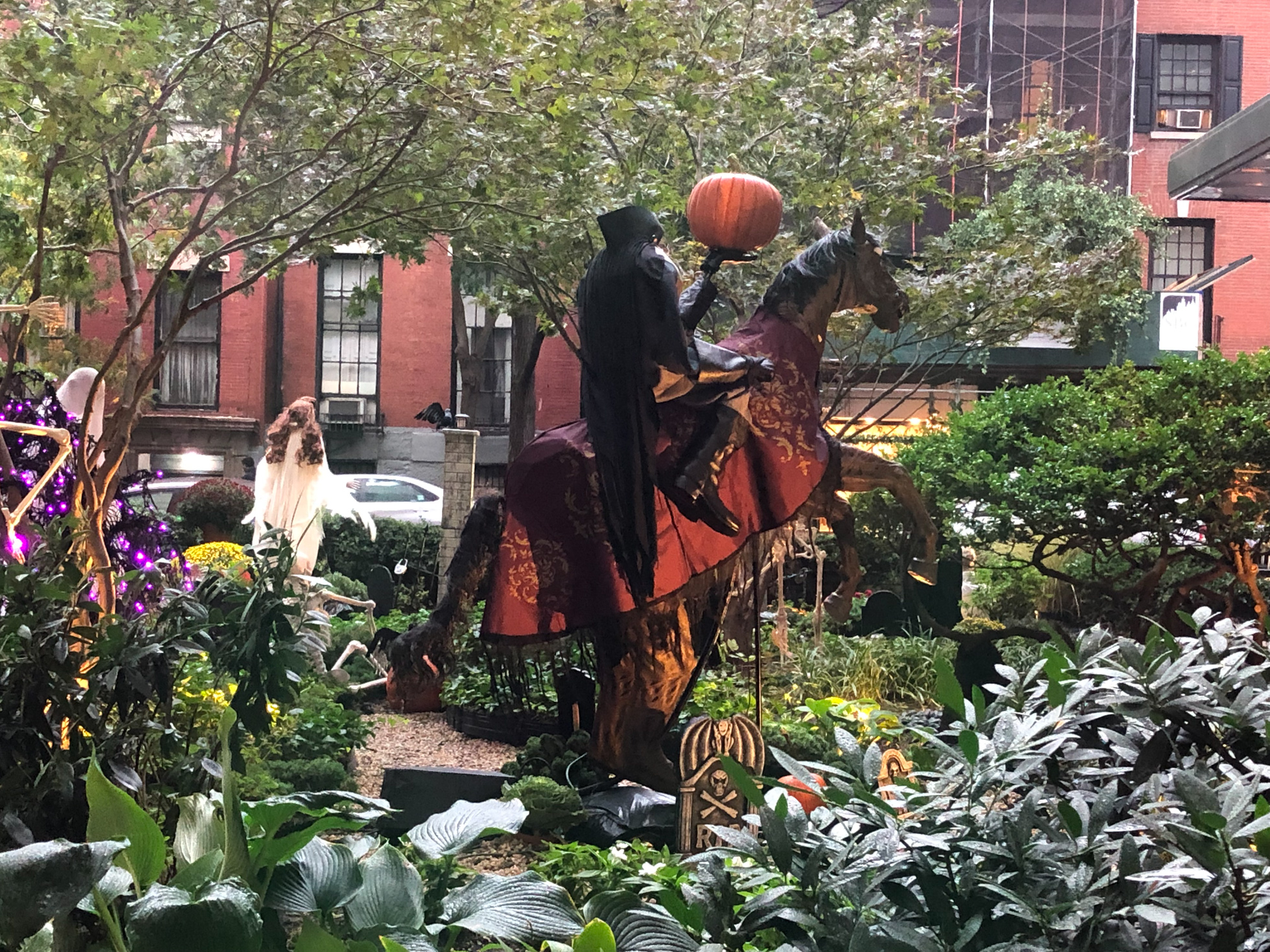Village scares at East Ninth Street Halloween display 1