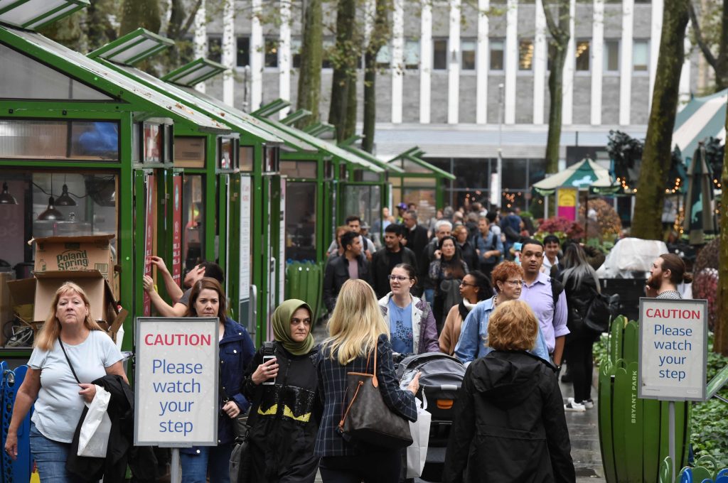 Bryant Park Christmas shopping on Halloween? Not so scary amNewYork