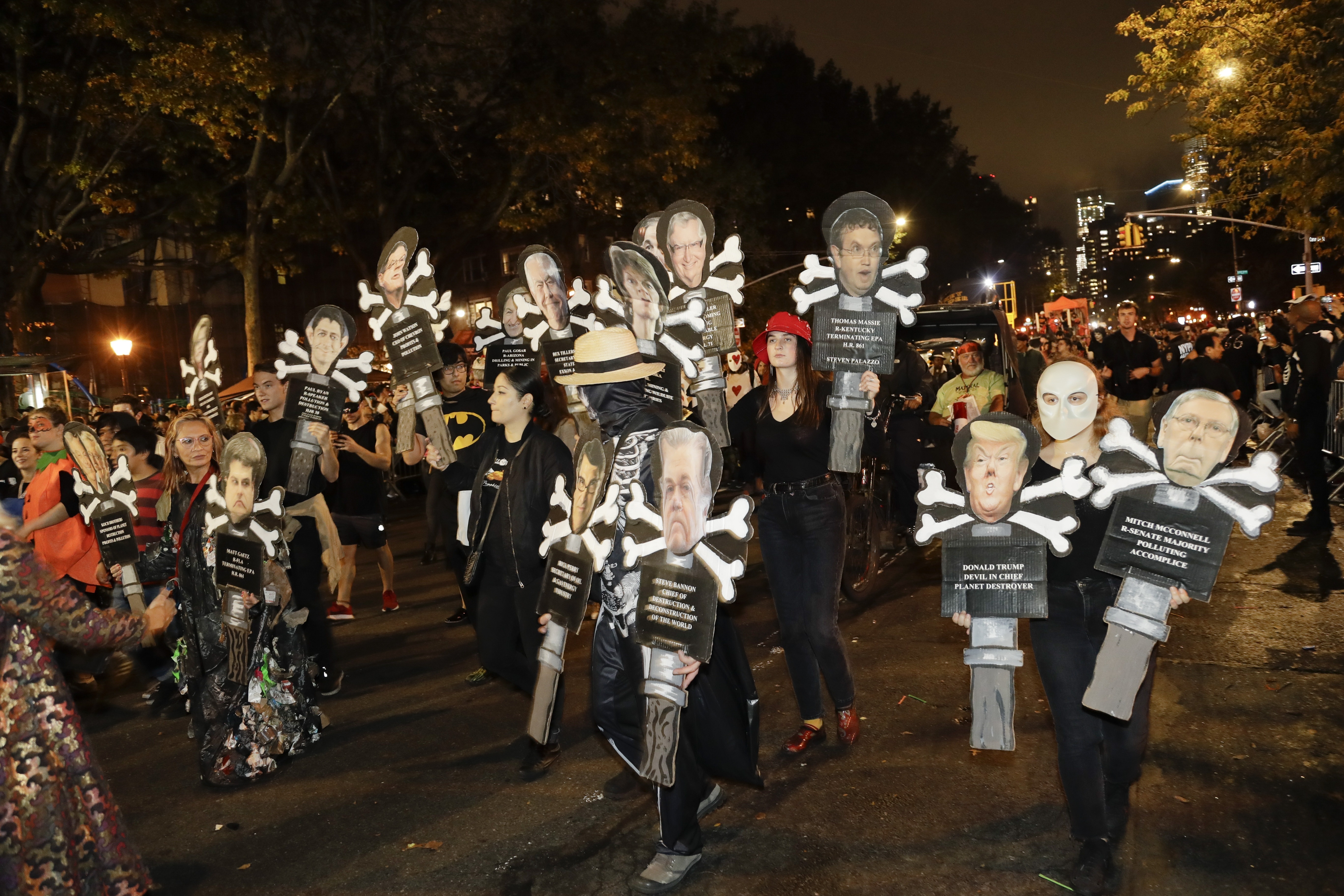Costumed revelers march in 46th Village Halloween Parade 4