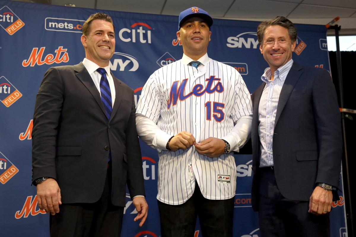 Carlos Beltran, Jeff Wilpon, Brodie Van Wagenen