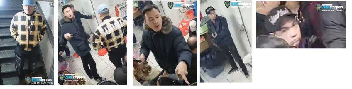 Images from the robbery on Eldridge Street. (Courtesy NYPD)