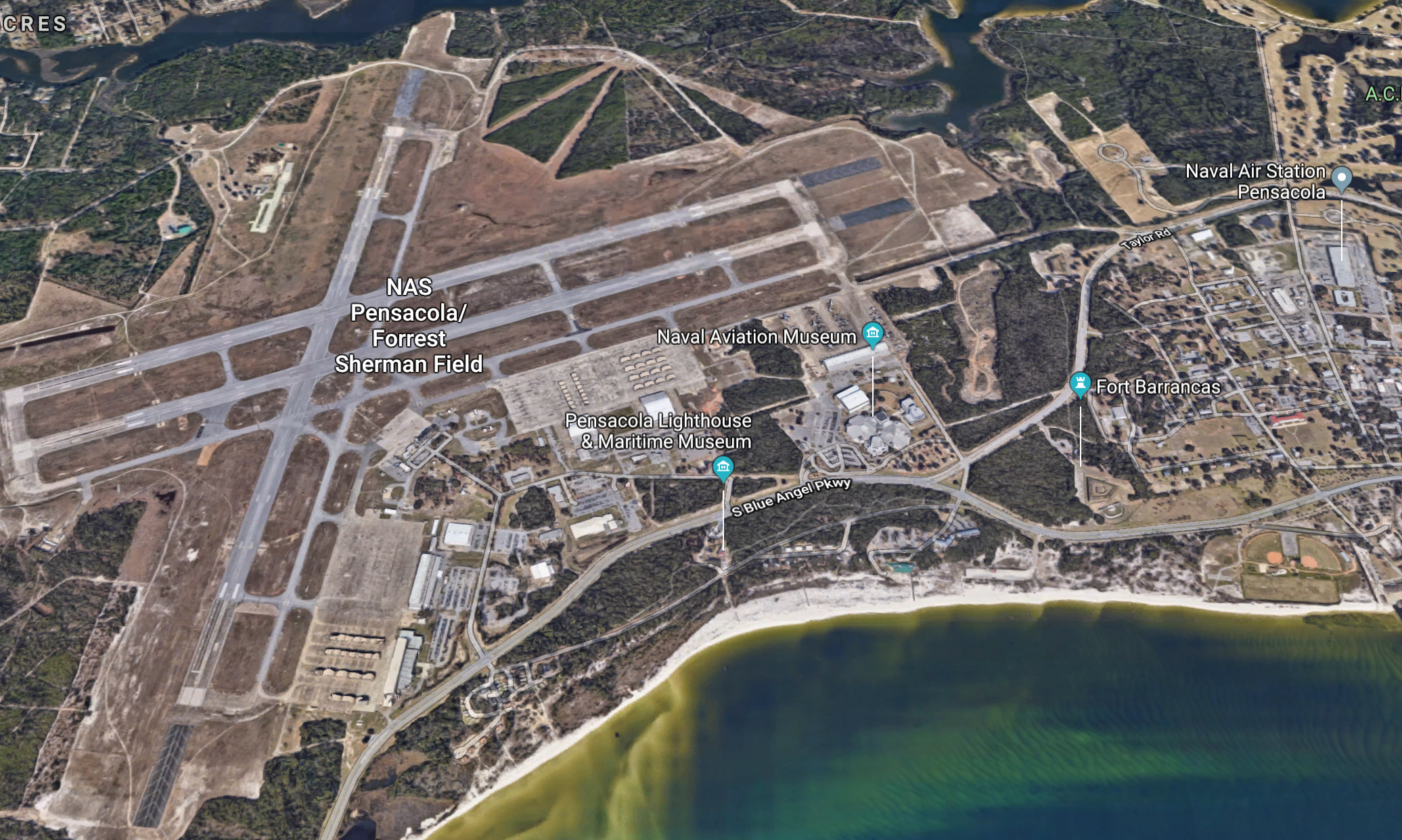 NAS Pensacola Base Map Building