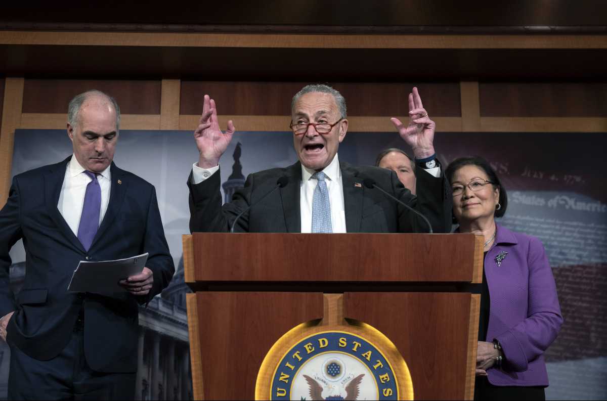 Chuck Schumer, Bob Casey, Tom Udall, Mazie Hirono