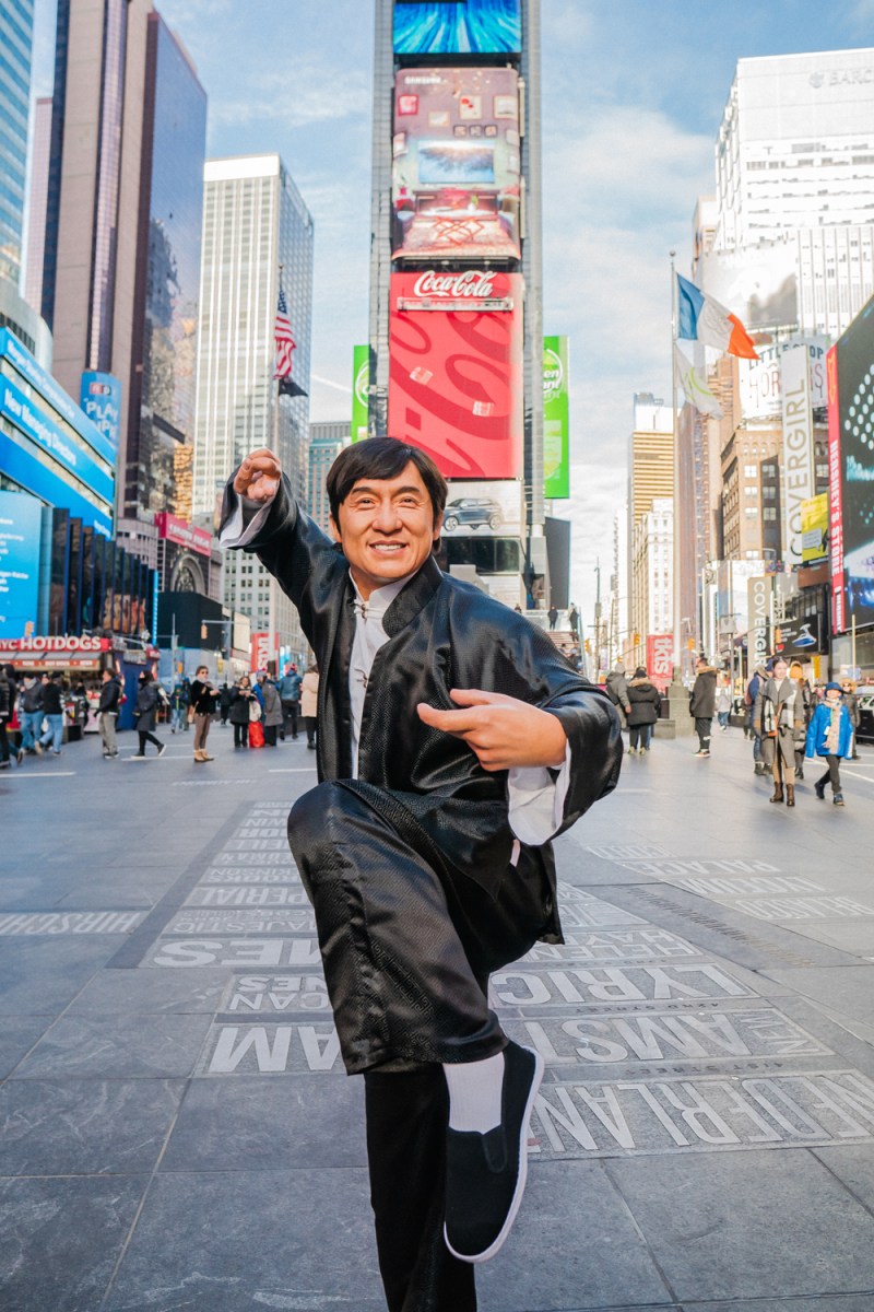 Jackie Chan in TImes Square 2