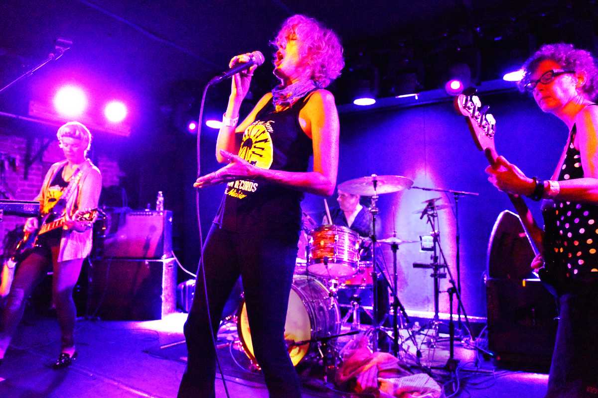the Bush Tetras L-R  Pat Place , Cynthia Sley, Dee Pop, Val Opielski