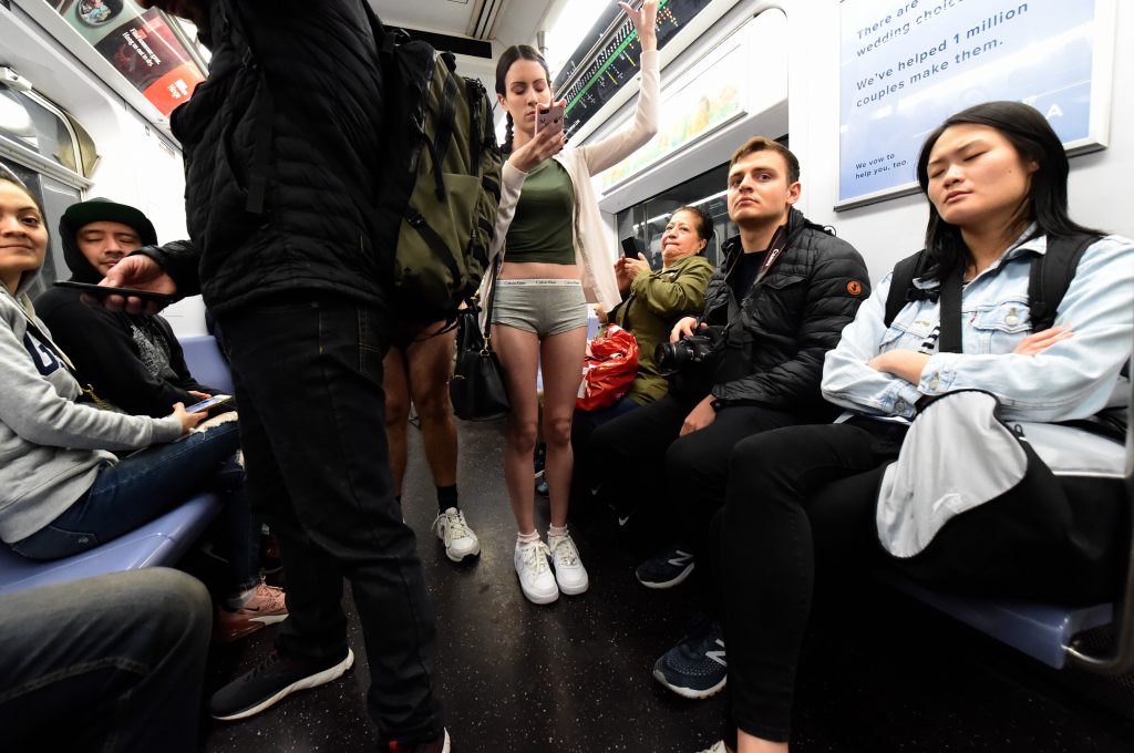 Petite glamour bukkake subway
