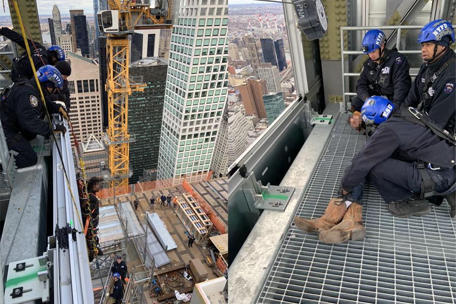 Cops rescue suicidal man who planned to jump from the 55th floor of a