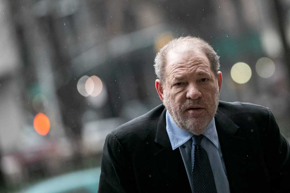 FILE PHOTO: Film producer Harvey Weinstein arrives at New York Criminal Court for his sexual assault trial in the Manhattan borough of New York City