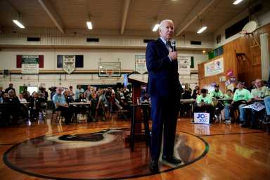 Democratic 2020 U.S. presidential candidate and former U.S. vice president Joe Biden attends a campaign event in Las Vegas