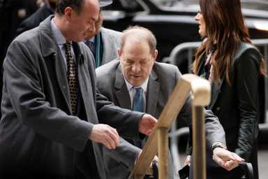 Film producer Harvey Weinstein arrives at New York Criminal Court for his sexual assault trial in the Manhattan borough of New York City, New York