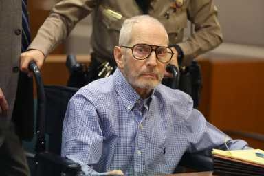 Robert Durst attends a motions hearing on capital murder charges in the death of Susan Berman in Los Angeles