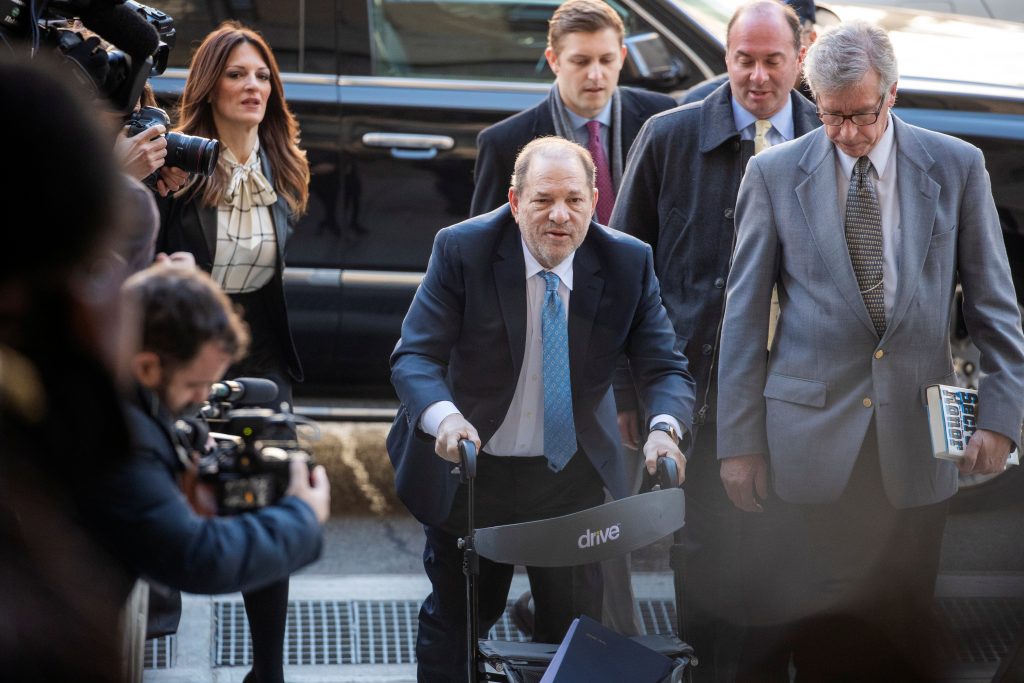 Harvey Weinstein arrives at New York Criminal Court for another day of jury deliberations in his sexual assault trial in the Manhattan borough of New York City, New York