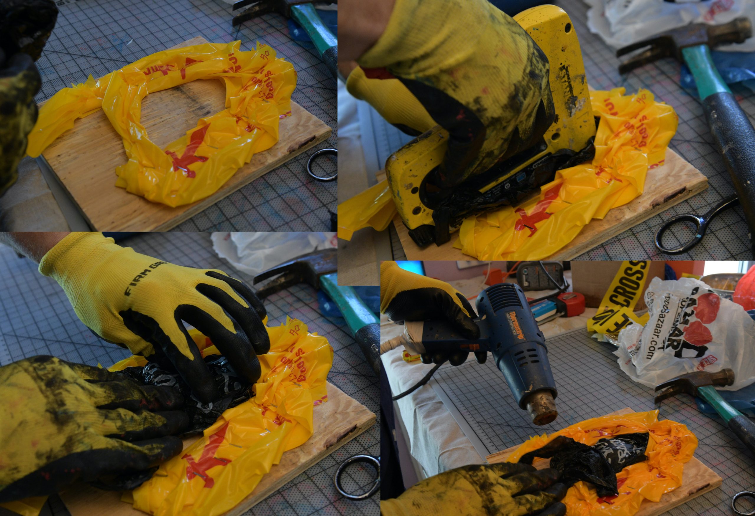 With plastic bag ban looming, a Brooklyn artist recycles used bags into works of art 2