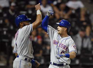 Amed Rosario (left) and Jeff McNeil (right).