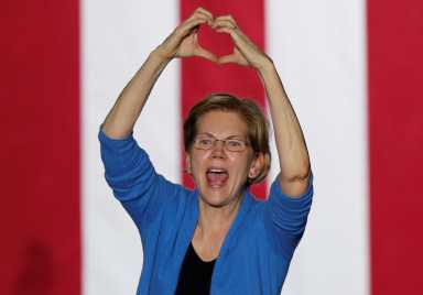 Democratic U.S. presidential candidate Senator Elizabeth Warren speaks at her Super Tuesday night rally in Detroit, Michigan, U.S.