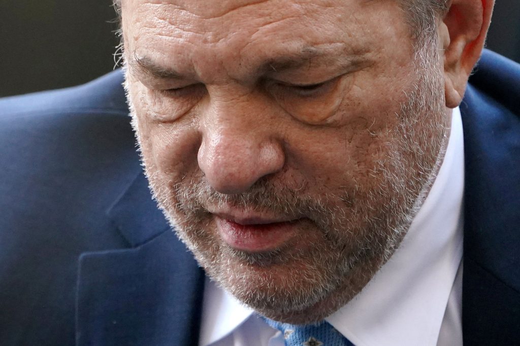 FILE PHOTO: Film producer Harvey Weinstein arrives at the New York Criminal Court during his ongoing sexual assault trial in the Manhattan borough of New York City