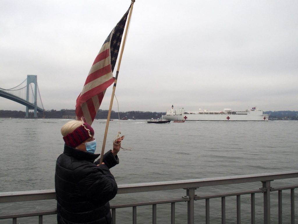 “It was like a beacon of hope”: USNS Comfort arrives at New York Harbor 2