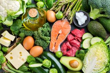 Healthy ketogenic low carb food for balanced diet