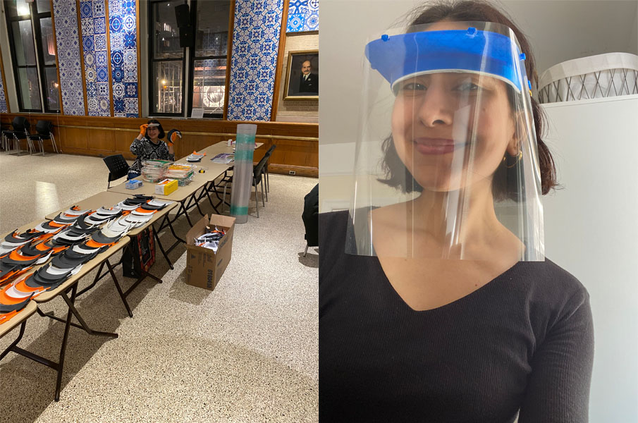 face shield production