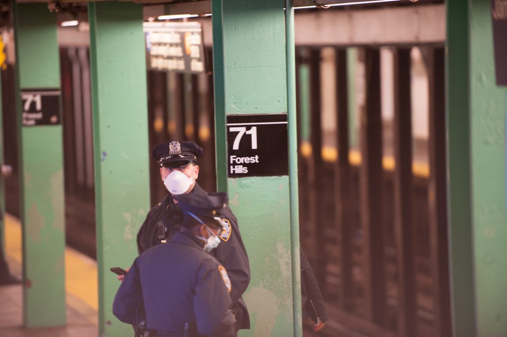 A woman was stabbed in the back while on the train platform at t