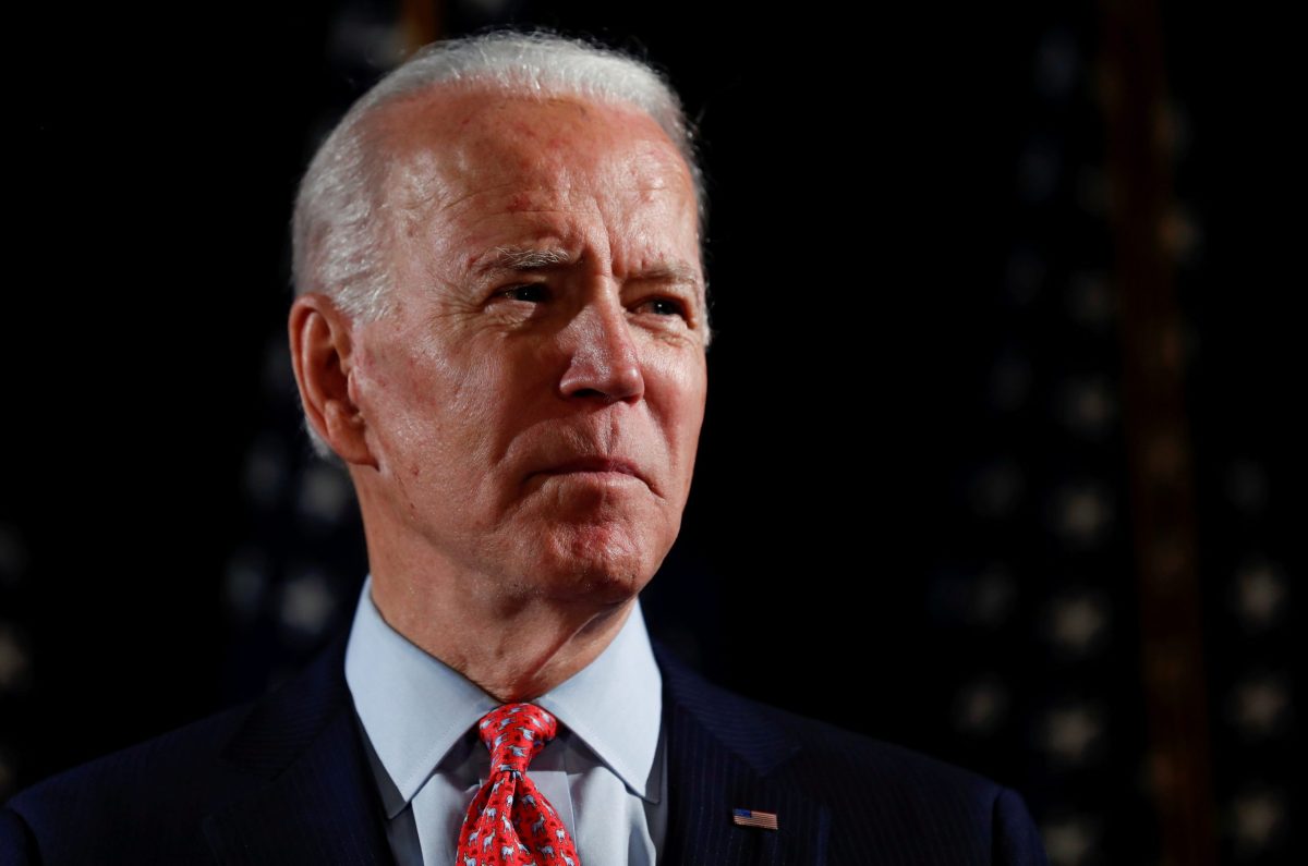Democratic U.S. presidential candidate and former Vice President Joe Biden speaks about the COVID-19 coronavirus pandemic at an event in Wilmington