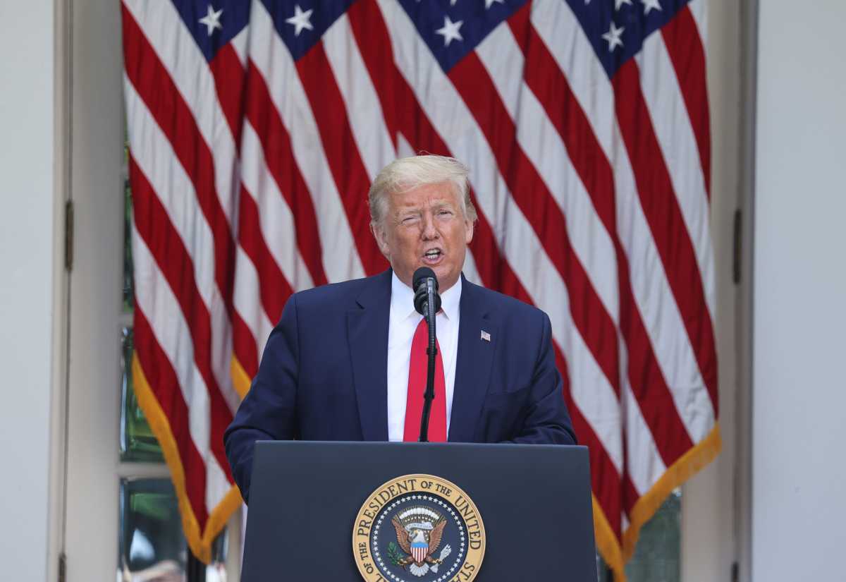 U.S. President Trump hosts Rose Garden event on treating diabetes at the White House during coronavirus disease (COVID-19) outbreak in Washington