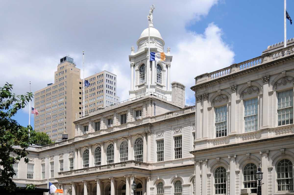 View of the New York City Hall