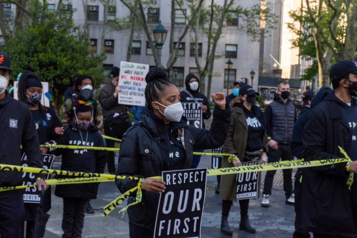 Anti-Police Brutality protest at 1 Police Plaza