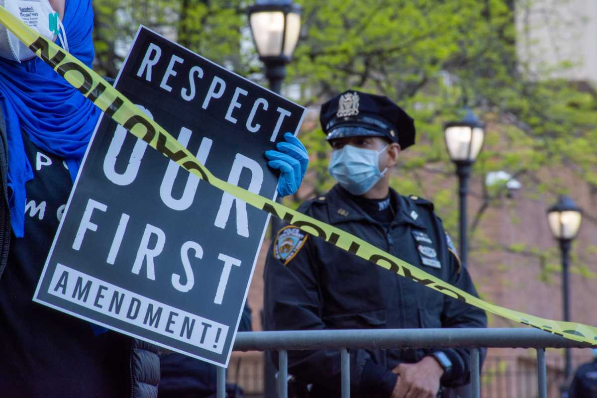 Anti-Police Brutality protest at 1 Police Plaza