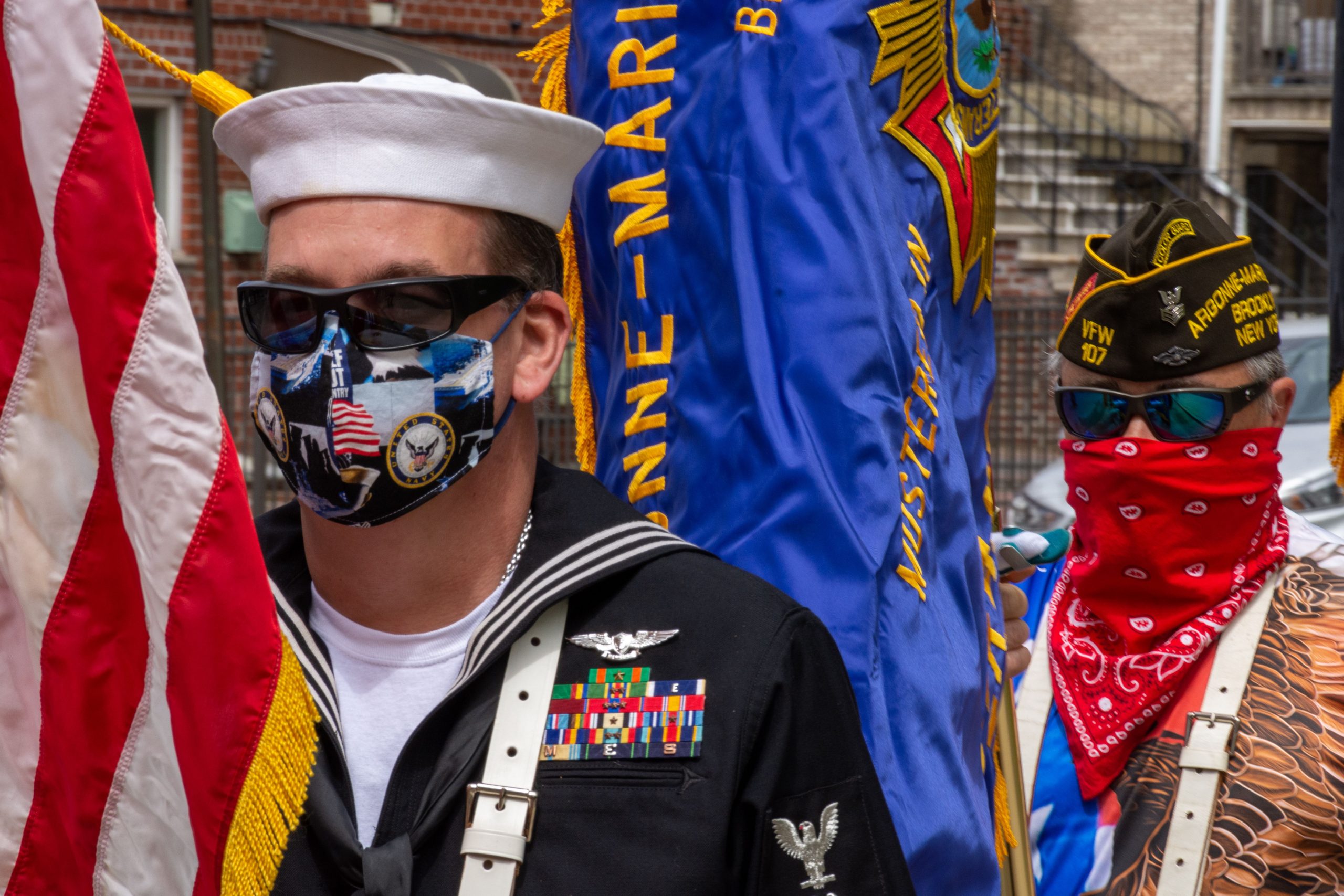 Somber quiet amid the pandemic at intimate Memorial Day ceremony in Brooklyn 10