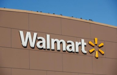 Walmart’s logo is seen outside one of the stores in Chicago