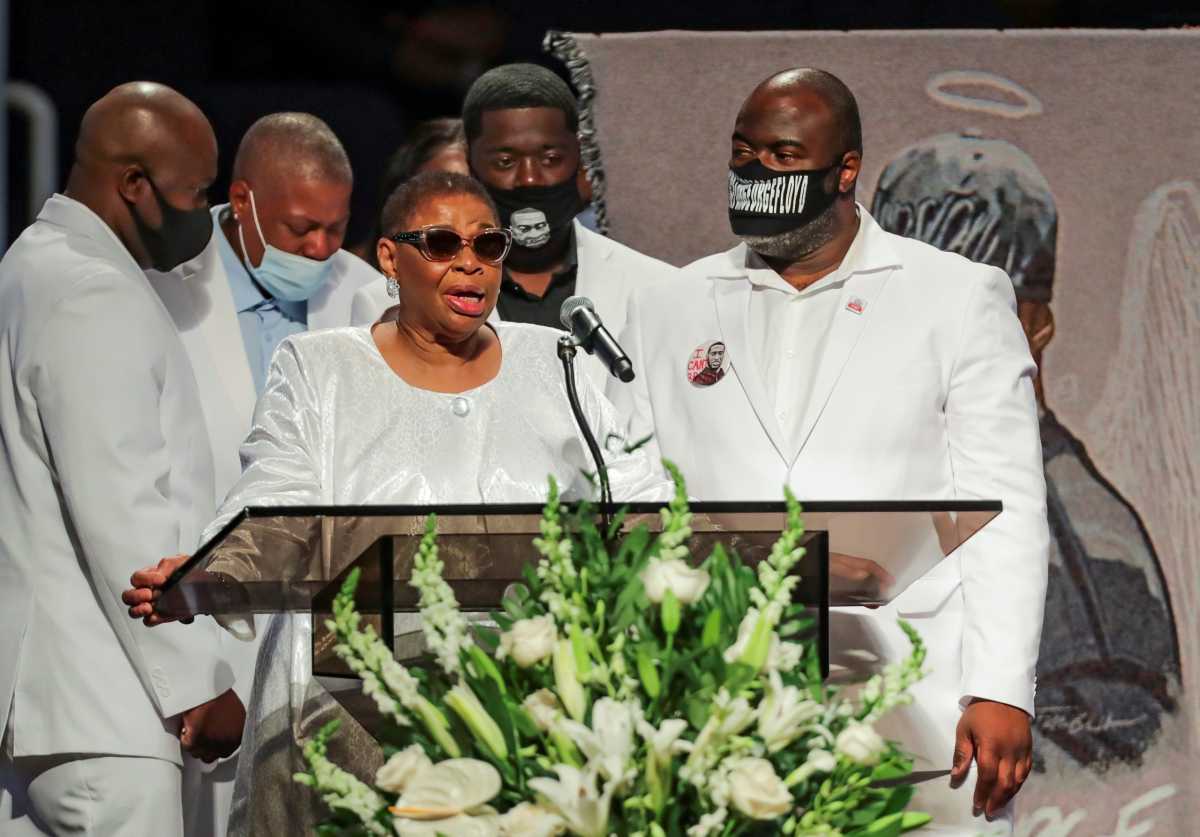 Funeral service for George Floyd at The Fountain of Praise church