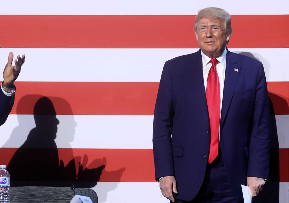 U.S. President Trump participates in roundtable discussion at Gateway Church in Dallas, Texas