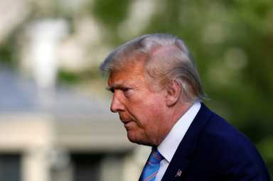 President Donald Trump returns from Bedminster