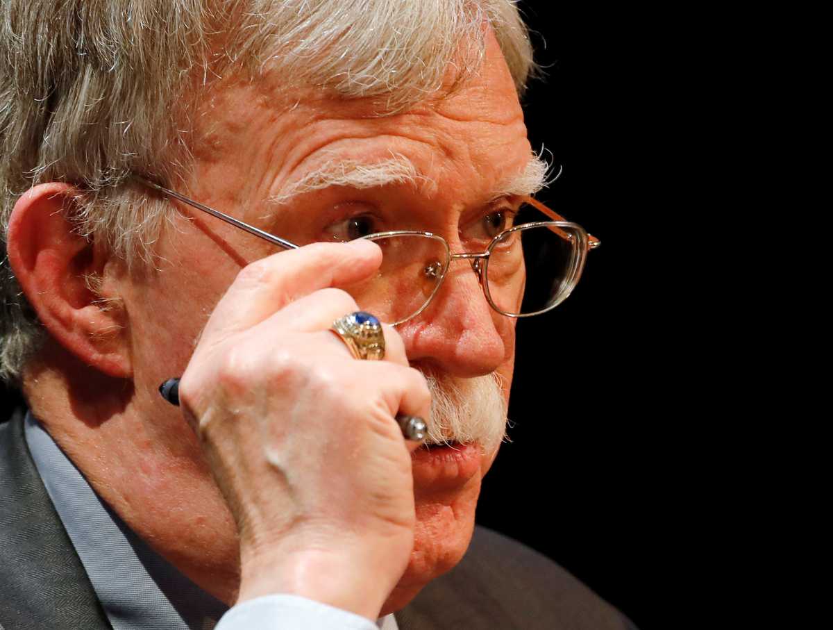FILE PHOTO: Former national security advisor John Bolton in Durham, North Carolina