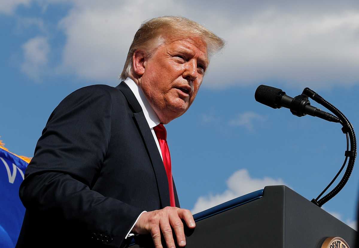 U.S. President Trump visits Fincantieri Marinette Marine in Marinette, Wisconsin