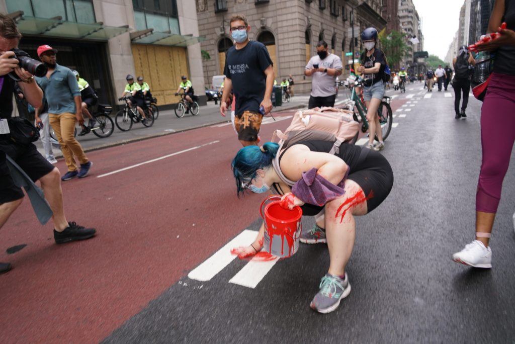 Protesters march towards Wall Street for another day of speaking out against police brutality 8