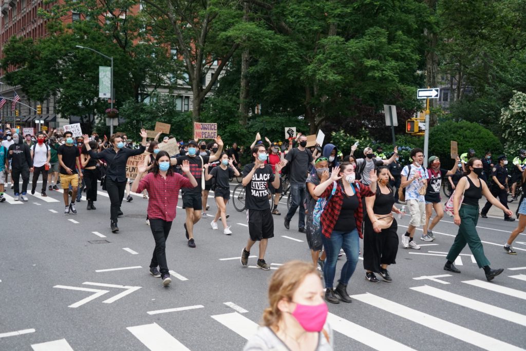 Protesters march towards Wall Street for another day of speaking out against police brutality 11
