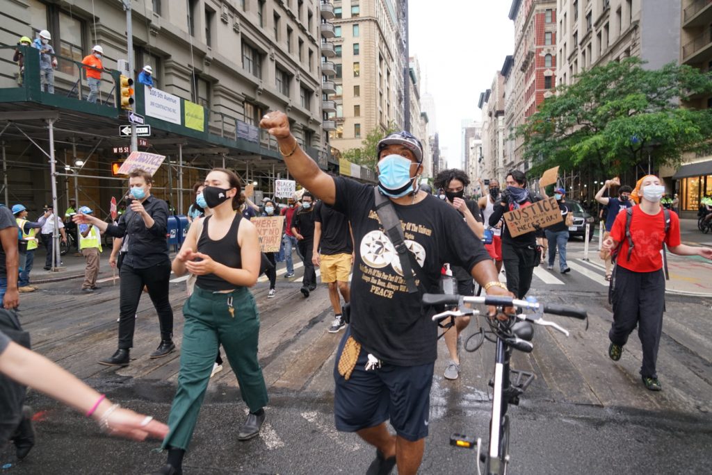 Protesters march towards Wall Street for another day of speaking out against police brutality 12