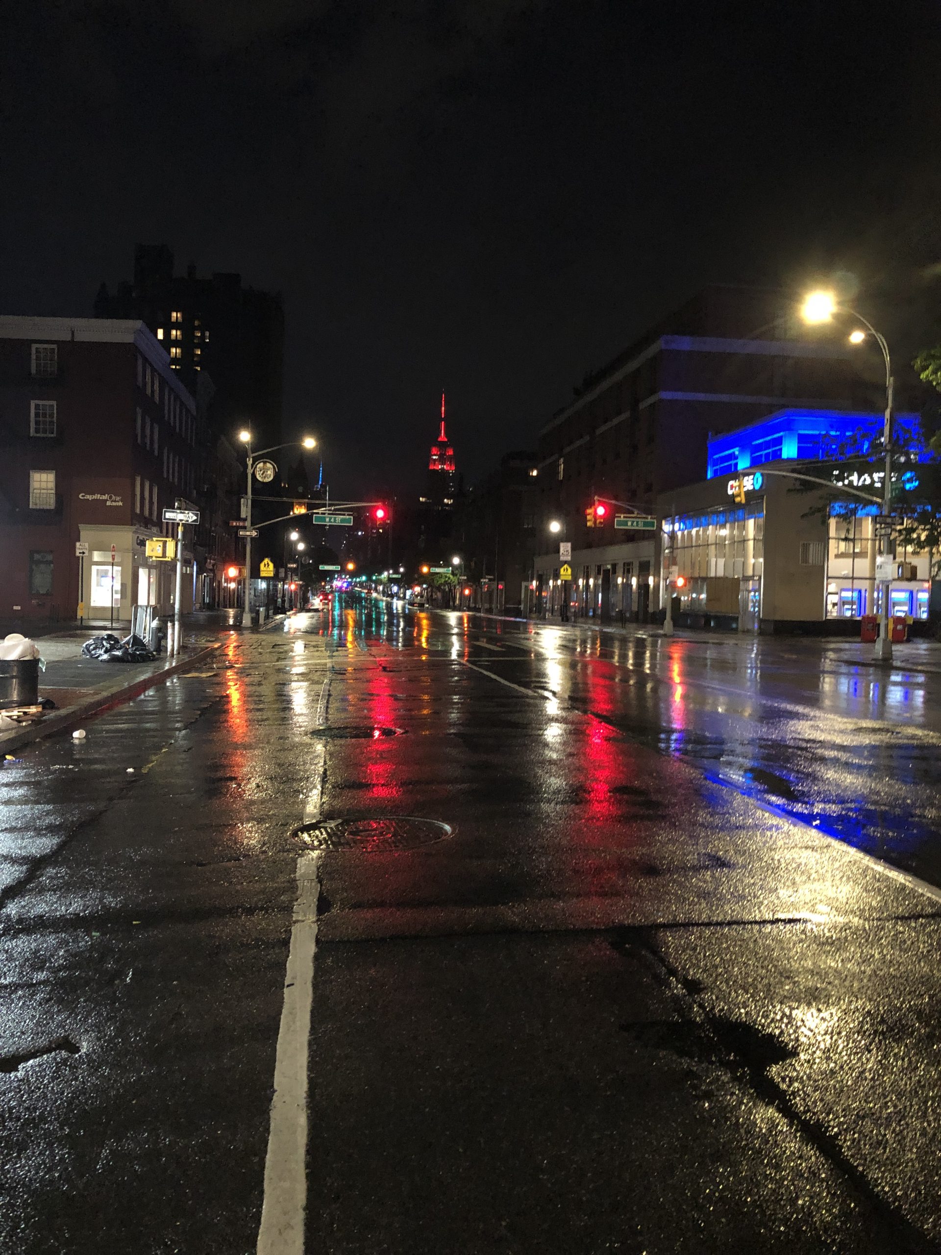 With unrest across river, a quiet curfew tension hung over the empty streets of Manhattan 3