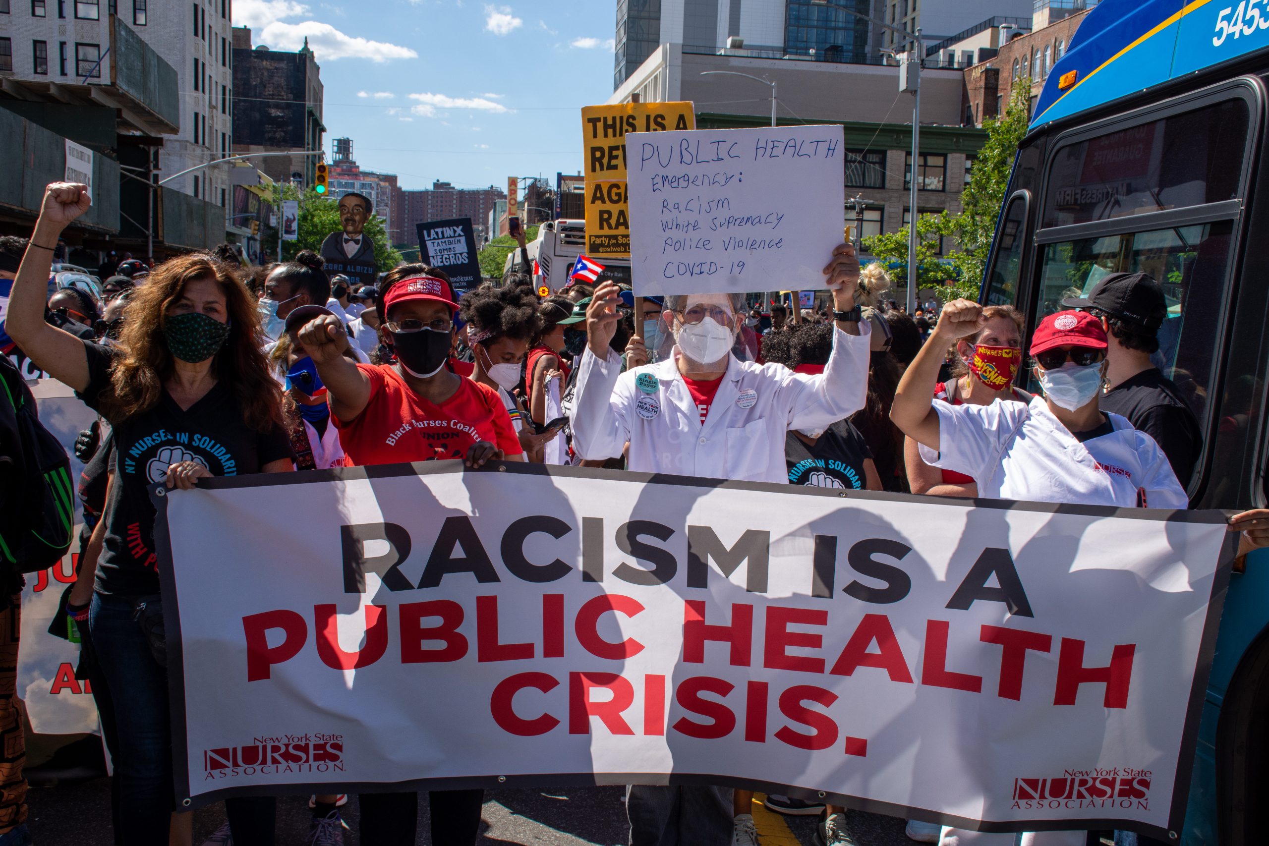Puerto Ricans March Against Police Brutality Despite Cancellation Of Puerto Rican Day Parade Due To Covid Amnewyork