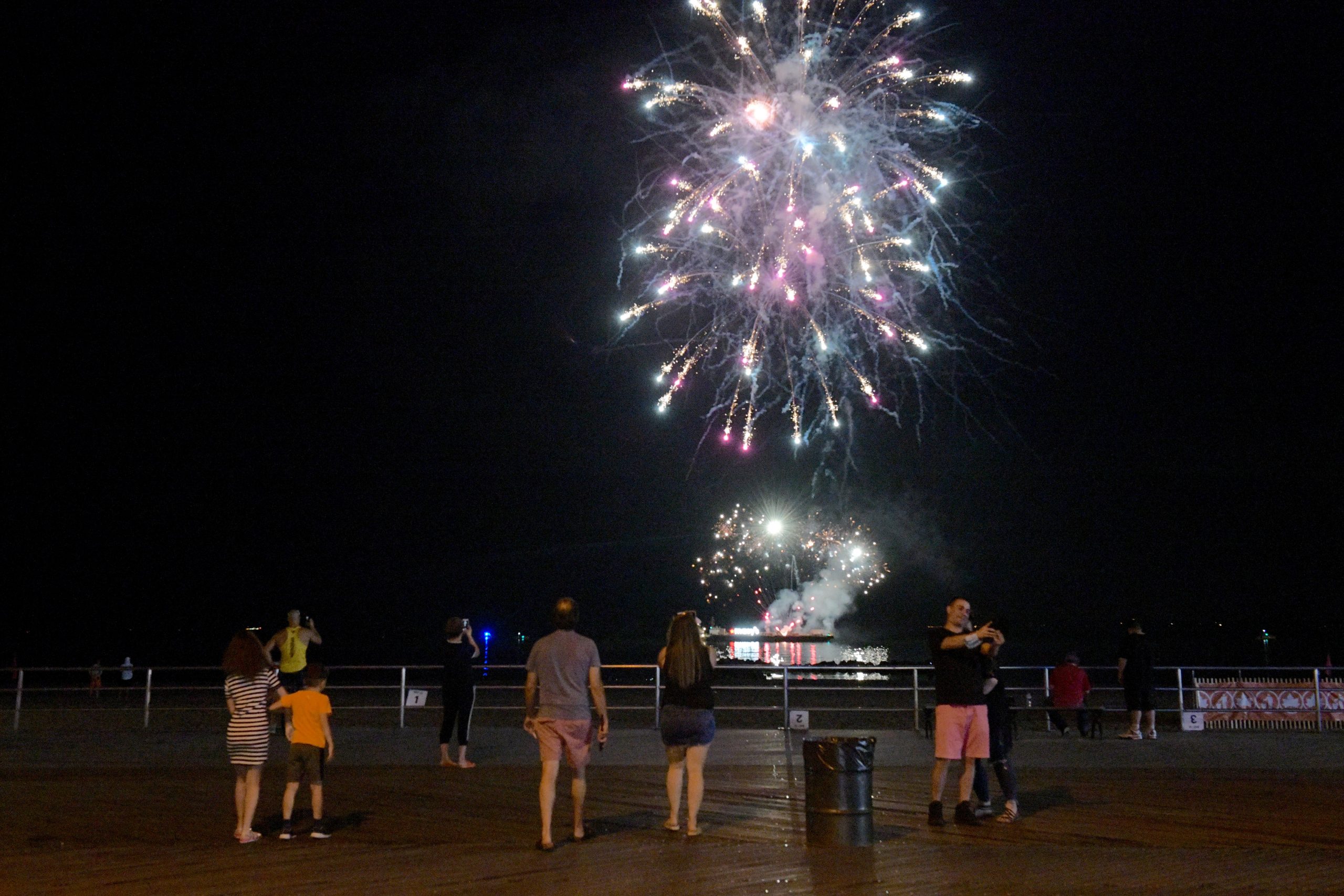 First night of Macy's July 4 Fireworks lights up Coney Island for small