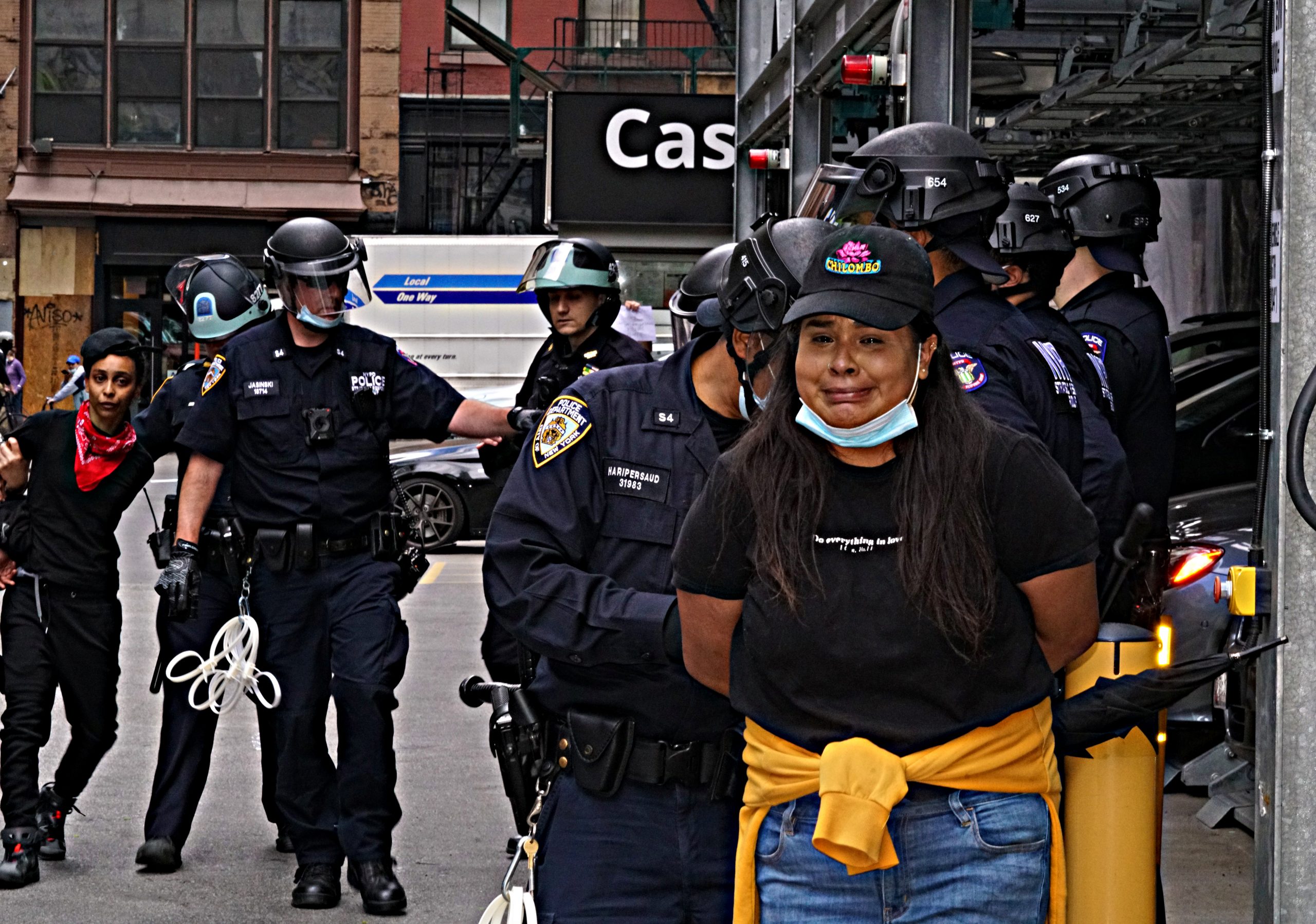 NYPD arrests protester in 2020