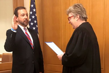 Seth D. DuCharme is sworn in as the Acting United States Attorney for the Eastern District of New York