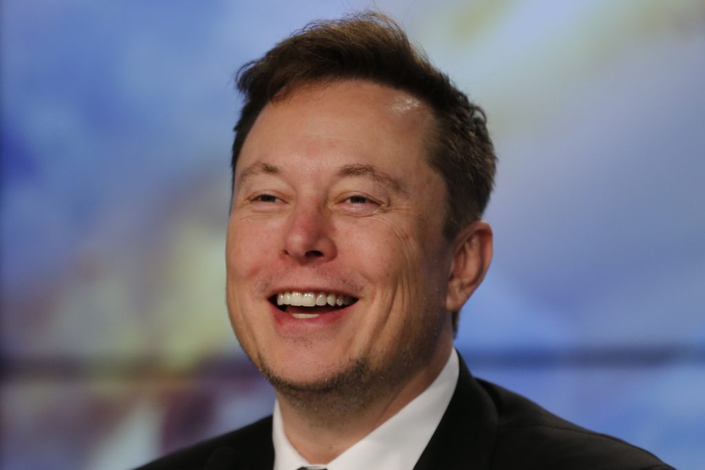 SpaceX founder and chief engineer Elon Musk speaks at a post-launch news conference to discuss the  SpaceX Crew Dragon astronaut capsule in-flight abort test at the Kennedy Space Center